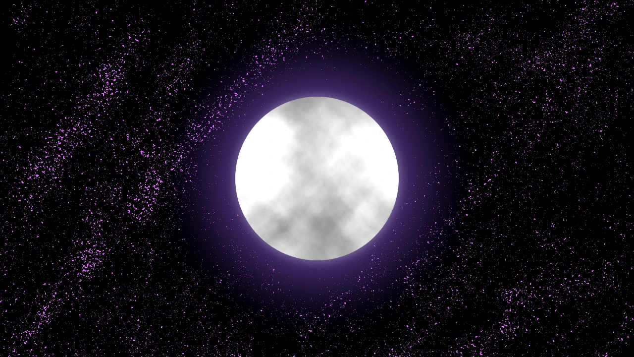 mooie maan met sterren